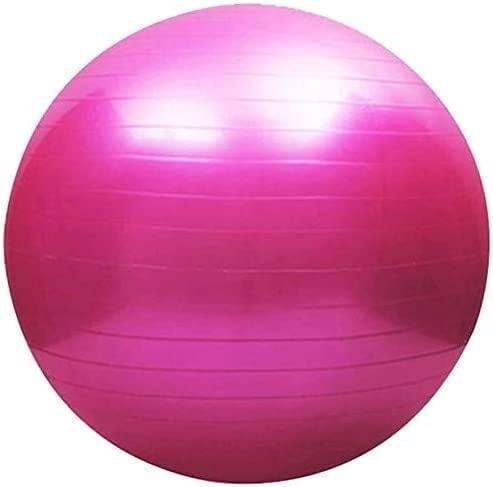 ELzEy Fitnessball Pilates Yoga Ball Geburtsball Heimbürostuhl Gestaltung Physiotherapie Hilfe Geburt Gleichgewichtstraining Ballo (Color : Pink, Size : 85cm) von ELzEy