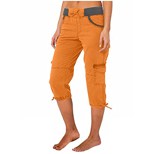 EMATOP 3/4 Sporthose Damen Sommer Cargohosen Einfarbig Regular Fit Freizeithose Hohe Taille Vintage Caprihose Jogginghose mit Taschen Arbeitshose Kurze Sommerhosen Pumphose Stoffhose EMATOP 3/4 Sporthose Damen Sommer Cargohosen Einfarbig Regular Fit Freizeithose Hohe Taille Vintage Caprihose Jogginghose mit Taschen Arbeitshose Kurze Sommerhosen Pumphose Stoffhose von EMATOP