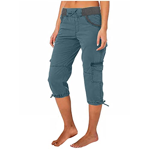 EMATOP 3/4 Sporthose Damen Sommer Cargohosen Einfarbig Regular Fit Freizeithose Hohe Taille Vintage Caprihose Jogginghose mit Taschen Arbeitshose Kurze Sommerhosen Pumphose Stoffhose EMATOP 3/4 Sporthose Damen Sommer Cargohosen Einfarbig Regular Fit Freizeithose Hohe Taille Vintage Caprihose Jogginghose mit Taschen Arbeitshose Kurze Sommerhosen Pumphose Stoffhose von EMATOP