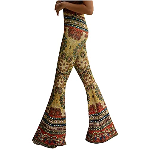 EMATOP Damen Hose Boho Strandhose Hippie Blumen Schlaghose Weites Bein Palazzo Sommerhose Elegant High Waist Bootcut Freizeithose Schön Blumen Druck Caprihose Elastische Taille Yogahose EMATOP Damen Hose Boho Strandhose Hippie Blumen Schlaghose Weites Bein Palazzo Sommerhose Elegant High Waist Bootcut Freizeithose Schön Blumen Druck Caprihose Elastische Taille Yogahose von EMATOP