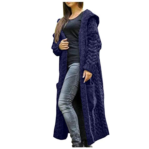 EMATOP Damen Langarm Strickmantel Dickere Warm Strickjacke Casual Lang Cardigan mit Taschen Jacke Elegant Einfarbig Gestrickt Sweatshirt Oversize Pullover Übergroß Langarmshirt Outdoorjacke EMATOP Damen Langarm Strickmantel Dickere Warm Strickjacke Casual Lang Cardigan mit Taschen Jacke Elegant Einfarbig Gestrickt Sweatshirt Oversize Pullover Übergroß Langarmshirt Outdoorjacke von EMATOP