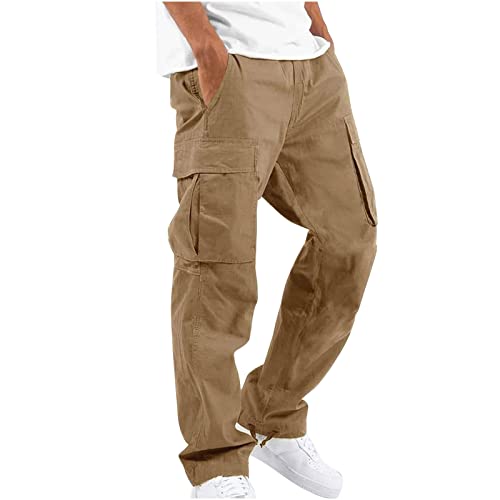 EMATOP Herren Cargohose Baumwolle Lang Cargo Hose Regular Fit Freizeithose Casual Einfarbig Sporthose mit Taschen Outdoorhose Elastische Taille Sweatpants Frühling Wanderhose Trekkinghose EMATOP Herren Cargohose Baumwolle Lang Cargo Hose Regular Fit Freizeithose Casual Einfarbig Sporthose mit Taschen Outdoorhose Elastische Taille Sweatpants Frühling Wanderhose Trekkinghose von EMATOP