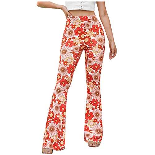 EMATOP Hose Damen Boho Strandhose Hippie Blumen Schlaghose Weites Bein Palazzo Sommerhose Elegant High Waist Bootcut Freizeithose Schön Blumen Druck Caprihose Elastische Taille Yogahose EMATOP Hose Damen Boho Strandhose Hippie Blumen Schlaghose Weites Bein Palazzo Sommerhose Elegant High Waist Bootcut Freizeithose Schön Blumen Druck Caprihose Elastische Taille Yogahose von EMATOP