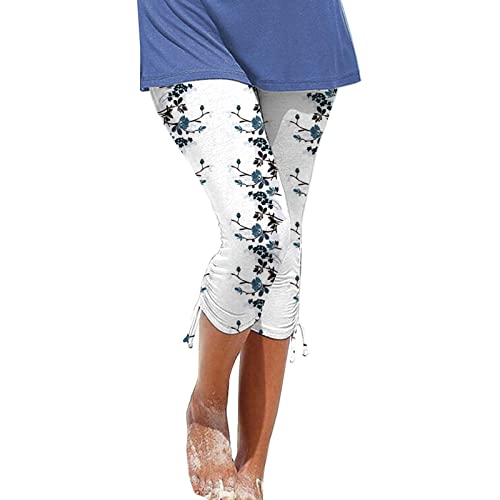 EMATOP Sommer Leggings Damen 3/4 Hose aus Baumwolle Capri Hose Hohe Taille Fitnesshose Bunt Slim Fit Jogginghose Baumwolle Casual Caprihose Schön Blumen Muster Freizeithose Elegant Strandhosen EMATOP Sommer Leggings Damen 3/4 Hose aus Baumwolle Capri Hose Hohe Taille Fitnesshose Bunt Slim Fit Jogginghose Baumwolle Casual Caprihose Schön Blumen Muster Freizeithose Elegant Strandhosen von EMATOP