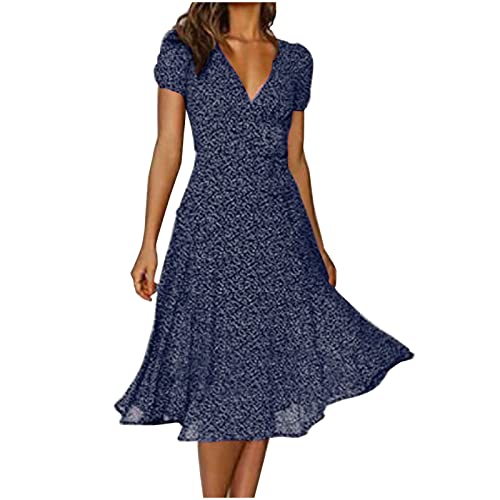 EMATOP Sommerkleid Damen Lang V-Ausschnitt Strandkleid Lässig Chiffon Kleider Lose Kurzarm Freizeitkleid Elegant A-Linie Midikleid Knielang Partykleid Polka Dot Maxikleid Hohe Taille Boho Kleid EMATOP Sommerkleid Damen Lang V-Ausschnitt Strandkleid Lässig Chiffon Kleider Lose Kurzarm Freizeitkleid Elegant A-Linie Midikleid Knielang Partykleid Polka Dot Maxikleid Hohe Taille Boho Kleid von EMATOP