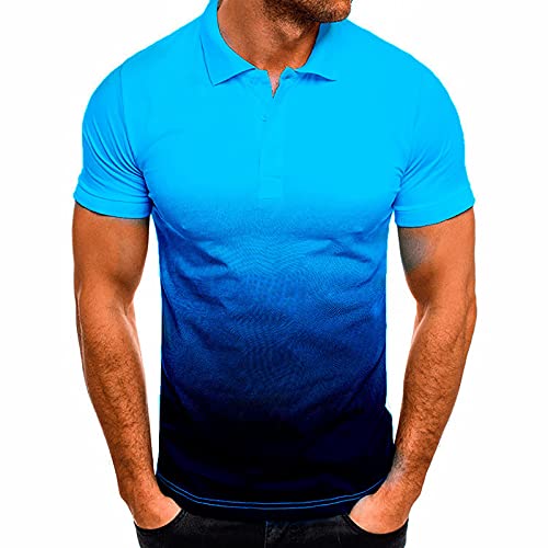 EMATOP T Shirt Herren Sommer Sport Oberteile Casual Rundhals Tunika Tops Vintage Basic Kurzarm Tee Shirts Lustig Neuartiger Druck Sporthemd Schnell Trocknende Sportshirt Regular Fit Laufshirt von EMATOP