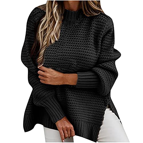 EMATOP Warm Pullover Damen Elegant Grobstrick Sweatshirt Langarm Casual Strickpullover Lockerer Lang Longpullover Oversize Pulli Jumper Basic Rundhals Strickpulli blitzangebote des Tages EMATOP Warm Pullover Damen Elegant Grobstrick Sweatshirt Langarm Casual Strickpullover Lockerer Lang Longpullover Oversize Pulli Jumper Basic Rundhals Strickpulli blitzangebote des Tages von EMATOP