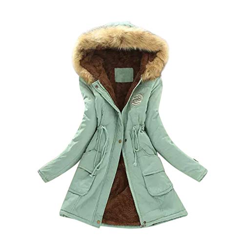 EMATOP Wintermantel Damen Mantel Warme Winter Jacke Lange Mäntel Einfarbig Winterjacke mit Kapuze Windbreaker Gefüttert Teddyfell Dicker Fleecejacke Mode Outdoorjacke Slim fit Winterparka EMATOP Wintermantel Damen Mantel Warme Winter Jacke Lange Mäntel Einfarbig Winterjacke mit Kapuze Windbreaker Gefüttert Teddyfell Dicker Fleecejacke Mode Outdoorjacke Slim fit Winterparka von EMATOP