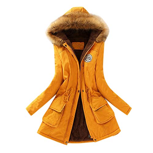 EMATOP Wintermantel Damen Mantel Warme Winter Jacke Lange Mäntel Einfarbig Winterjacke mit Kapuze Windbreaker Gefüttert Teddyfell Dicker Fleecejacke Mode Outdoorjacke Slim fit Winterparka EMATOP Wintermantel Damen Mantel Warme Winter Jacke Lange Mäntel Einfarbig Winterjacke mit Kapuze Windbreaker Gefüttert Teddyfell Dicker Fleecejacke Mode Outdoorjacke Slim fit Winterparka von EMATOP