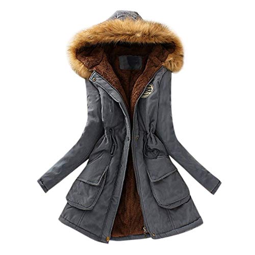 EMATOP Wintermantel Damen Mantel Warme Winter Jacke Lange Mäntel Einfarbig Winterjacke mit Kapuze Windbreaker Gefüttert Teddyfell Dicker Fleecejacke Mode Outdoorjacke Slim fit Winterparka EMATOP Wintermantel Damen Mantel Warme Winter Jacke Lange Mäntel Einfarbig Winterjacke mit Kapuze Windbreaker Gefüttert Teddyfell Dicker Fleecejacke Mode Outdoorjacke Slim fit Winterparka von EMATOP
