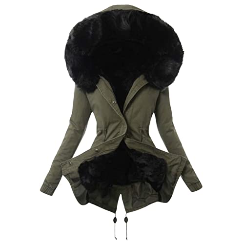 EMATOP Wintermantel Frauen Mantel Warme Winter Jacke Lange Mäntel Einfarbig Winterjacke mit Kapuze Windbreaker Gefüttert Teddyfell Dicker Fleecejacke Mode Outdoorjacke Slim fit Winterparka EMATOP Wintermantel Frauen Mantel Warme Winter Jacke Lange Mäntel Einfarbig Winterjacke mit Kapuze Windbreaker Gefüttert Teddyfell Dicker Fleecejacke Mode Outdoorjacke Slim fit Winterparka von EMATOP