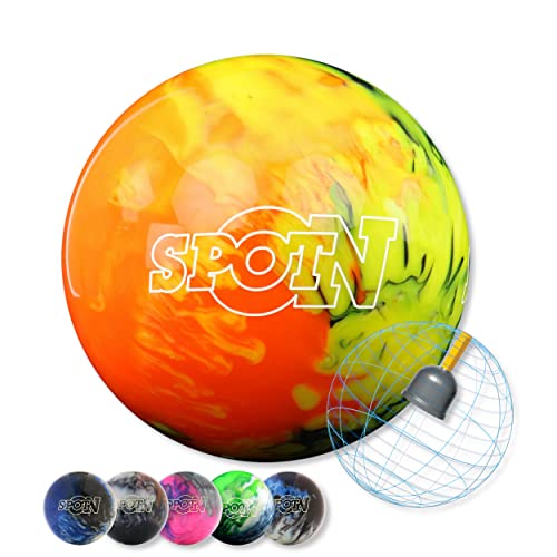 EMAX | Bowling Ball – Storm Spot On | Räumball in außergewöhnlicher Optik | Perfekt für jeden Spare | Bowling Kugel in verschiedenen Gewichten und Farben | Schwarz/Gelb/Orange | 13 LBS von EMAX Bowling Service GmbH MAXIMIZE YOUR GAME