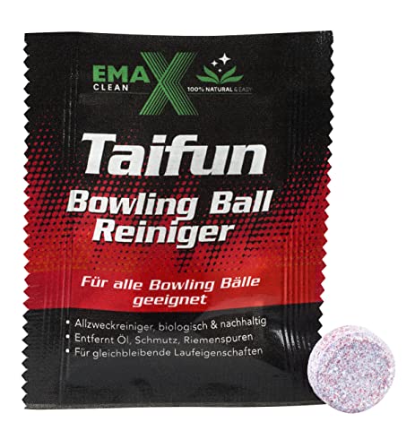 EMAX CLEAN Taifun | Bowling Ball Reiniger | Allzweck-Reiniger für alle Bowlingbälle | Effektive Reinigung von Bowling-Kugeln | Ball-Cleaner in Tab-Form | Made in Germany | 10er Set Tab EMAX CLEAN Taifun | Bowling Ball Reiniger | Allzweck-Reiniger für alle Bowlingbälle | Effektive Reinigung von Bowling-Kugeln | Ball-Cleaner in Tab-Form | Made in Germany | 10er Set Tab von EMAX CLEAN