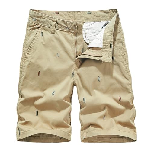 EMAlusher Arbeitshosen MäNner Kurz Stretch, Kurze Hosen Herren Sommer, Bequem Freizeithose Mit Taschen Cargo-Shorts Streetwear Sommerhose Outdoor Herren-Shorts Jogginghose Casual Boardshorts von EMAlusher