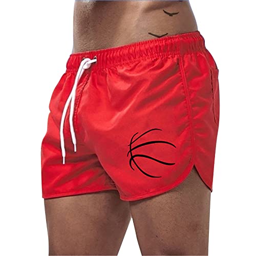 EMAlusher Badehose Herren Kurz Bunt Badeshorts Herren Kurz Retro Schwimmhose Herren Boxer Badeshorts Herren Badehose Schnelltrocknend Badeshorts Männer Trainingsshorts Elastisch von EMAlusher