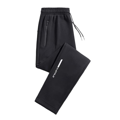 EMAlusher Jogginghose Herren Lang, Freizeithose Damen Baumwolle, Sporthose Schlafanzughose Yoga Hosen Laufhosen Baumwolle Pyjamahose Mit Taschen High Waist Trainingshose FüR Frauen von EMAlusher