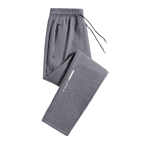 EMAlusher Jogginghose Herren Lang, Freizeithose Damen Baumwolle, Sporthose Schlafanzughose Yoga Hosen Laufhosen Baumwolle Pyjamahose Mit Taschen Trainingshose FüR Frauen von EMAlusher