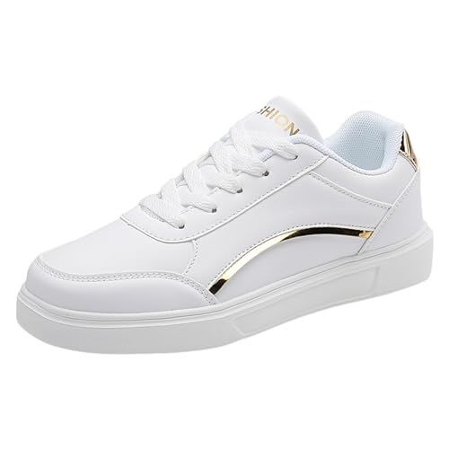 EMAlusher Sneaker Damen Weiss, Freizeitschuhe Damen Schwarz, Bequeme Freizeitschuhe Fashion Laufschuhe Jogging Sportschuhe Sportsschuhe Tennis Schuhe Sommer Walkingschuhe StraßEnlaufschuhe von EMAlusher