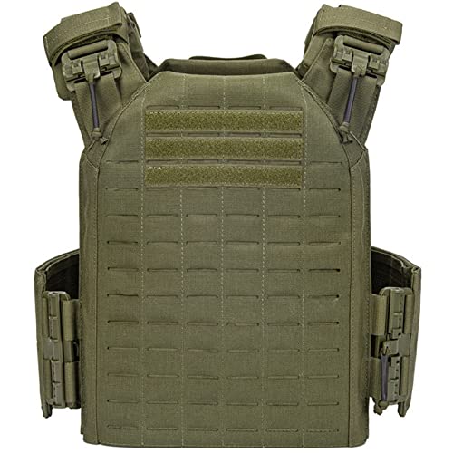 TWINFALCONS Airsoft Plattenträger Taktische Plate Carrier,Gute Qualität Airsoft Weste aus 1000D Nylon Molle Leichter Schutzweste Schnelllösesystem für Paintball(Grün) TWINFALCONS Airsoft Plattenträger Taktische Plate Carrier,Gute Qualität Airsoft Weste aus 1000D Nylon Molle Leichter Schutzweste Schnelllösesystem für Paintball(Grün) von TWINFALCONS
