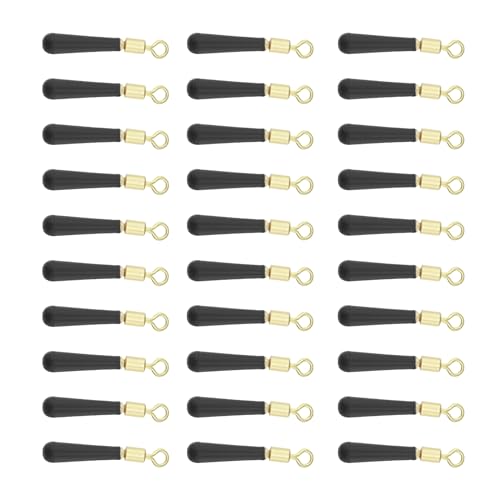 EMSea 100 Stück Posenadapter Angeln Schnellwechsel Schwenkadapter Gummi Angelgerät Posenlänge 17 Mm für Süßwasser Salzwasserangeln Schwarz EMSea 100 Stück Posenadapter Angeln Schnellwechsel Schwenkadapter Gummi Angelgerät Posenlänge 17 Mm für Süßwasser Salzwasserangeln Schwarz von EMSea