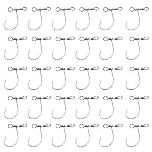 EMSea 30 Stück Angelhaken mit Drop Shot Wirbel Anlage Drop-Shot Rig Angeln Haken für Barsch Wels Forelle Karpfen Karausche EMSea 30 Stück Angelhaken mit Drop Shot Wirbel Anlage Drop-Shot Rig Angeln Haken für Barsch Wels Forelle Karpfen Karausche von EMSea