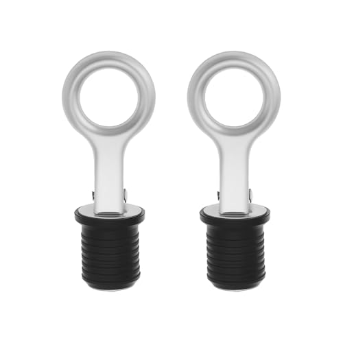 EMSea 2 Stück 23mm Gummi Bootsstöpsel Edelstahl Marine Bilgenstöpsel Boot Ablassstopfen Set Schnellverschluss Ablassschraube mit Edelstahlgriff EMSea 2 Stück 23mm Gummi Bootsstöpsel Edelstahl Marine Bilgenstöpsel Boot Ablassstopfen Set Schnellverschluss Ablassschraube mit Edelstahlgriff von EMSea