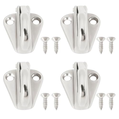 EMSea 4 Stück Bootsfenderhaken Marine-Fenderhaken aus 316 Edelstahl Robuster Bootsfenderclip für Fahrzeuge Seeschiffe mit Schrauben 37 X 31 Mm EMSea 4 Stück Bootsfenderhaken Marine-Fenderhaken aus 316 Edelstahl Robuster Bootsfenderclip für Fahrzeuge Seeschiffe mit Schrauben 37 X 31 Mm von EMSea
