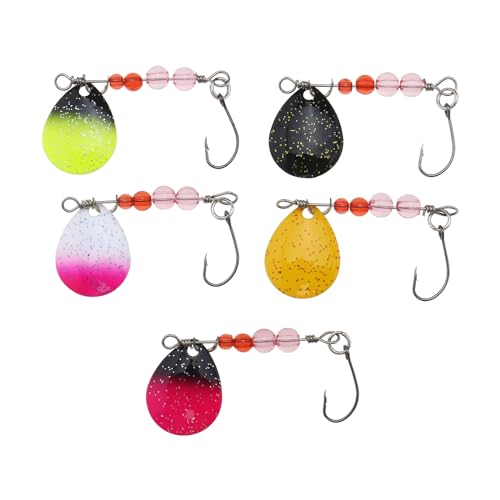 EMSea 5-teiliges Forellen-Spinner-Angelköder-Set Angel-Spinnerbait-Kit Einzelhaken-Angelköder Metall-Angelköder Köder-Angelgerät für Forellenbarsch 2,2 G EMSea 5-teiliges Forellen-Spinner-Angelköder-Set Angel-Spinnerbait-Kit Einzelhaken-Angelköder Metall-Angelköder Köder-Angelgerät für Forellenbarsch 2,2 G von EMSea