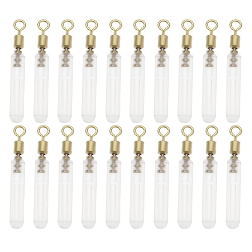 EMSea 50 Stück Silikon-Posen-Waggler-Adapter Länge 20 Mm Passend für Posenfüße von 1,0–1,5 Mm Zum Karpfenangeln Friedfischangeln Posenangeln Angelwirbel mit Rohr EMSea 50 Stück Silikon-Posen-Waggler-Adapter Länge 20 Mm Passend für Posenfüße von 1,0–1,5 Mm Zum Karpfenangeln Friedfischangeln Posenangeln Angelwirbel mit Rohr von EMSea