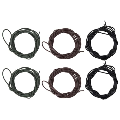 EMSea 6 Stück 2 Meter Lange Schrumpfschläuche aus Silikonkautschuk zum Karpfenangeln Anti-Tangle-Rig Köder Angelzubehör In 3 Farben für Haar-Rigs zum Karpfenangeln EMSea 6 Stück 2 Meter Lange Schrumpfschläuche aus Silikonkautschuk zum Karpfenangeln Anti-Tangle-Rig Köder Angelzubehör In 3 Farben für Haar-Rigs zum Karpfenangeln von EMSea