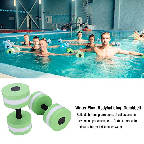 Wasserhantel Fitness Wasserschwimmer Bodybuilding Training Fitness Yoga Hantel Langhantel (Grün) von EMUKOEP