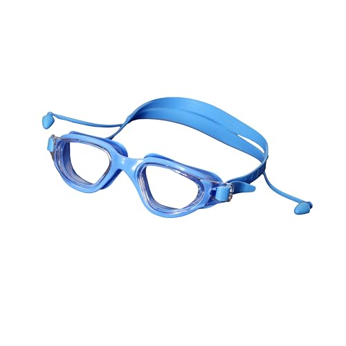 ENDLESS EL1002 Stylish Swimming Goggle with Anti-Fog and UV Protection | Blue | Material : Silicon, Plastic | With Adjustable Strap and Ear Buds | Soft Silicon Gasket for Leak Proof | With Hard Case von ENDLESS