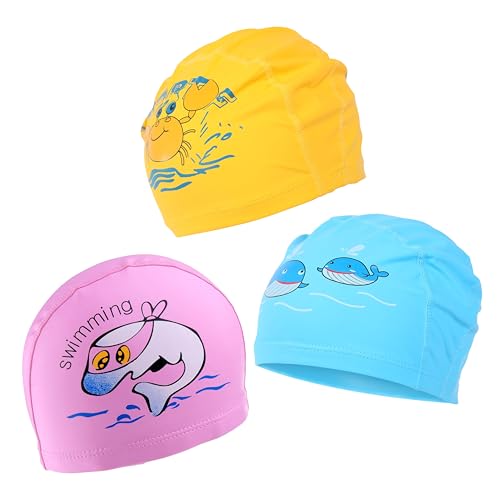 Endless Kids Fun Swimming Cap Set – 3-Pack Soft & Stretchy Silicone Swim Caps | Soft, Stretchy & Leak-Proof | Fun Colors for Boys & Girls | Perfect for Pool and Beach | Blue, Pink, Yellow Endless Kids Fun Swimming Cap Set – 3-Pack Soft & Stretchy Silicone Swim Caps | Soft, Stretchy & Leak-Proof | Fun Colors for Boys & Girls | Perfect for Pool and Beach | Blue, Pink, Yellow von ENDLESS