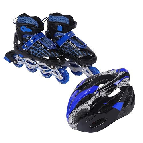 Endless Skates and Helmet Combo Set | Adjustable Inline Skates with Protective Helmet | Safe, Comfortable & Durable | Perfect for Beginners and Outdoor Fun| Blue | Medium Endless Skates and Helmet Combo Set | Adjustable Inline Skates with Protective Helmet | Safe, Comfortable & Durable | Perfect for Beginners and Outdoor Fun| Blue | Medium von ENDLESS