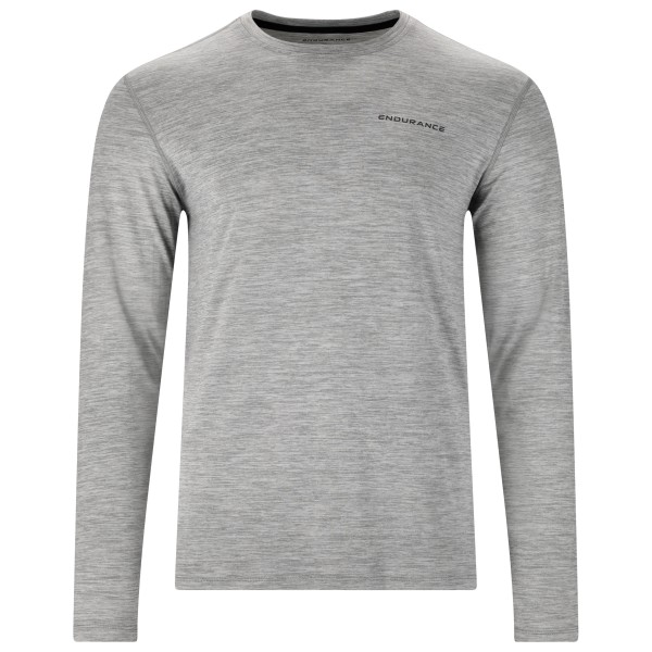 ENDURANCE - Abdon Melange L/S Tee - Funktionsshirt Gr M grau von ENDURANCE