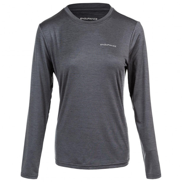 ENDURANCE - Women's Maje Melange L/S Tee - Funktionsshirt Gr 38 blau/grau von ENDURANCE