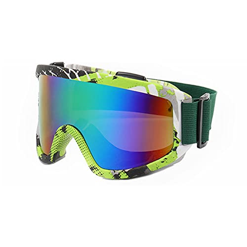 ENEN Skibrille Snowboard Brille Herren Damen 100% UV Anti-Fog Ski brille OTG für Brillenträger Unisex Schneebrille für Skifahren/Skaten/Schneemobil (F) von ENEN