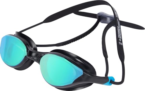 energetics Herren Fusion Pro Mirror Schwimmbrille, Black/Blue, One Size energetics Herren Fusion Pro Mirror Schwimmbrille, Black/Blue, One Size von ENERGETICS