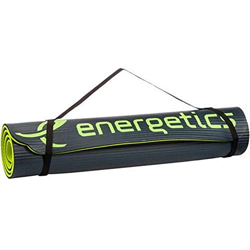 energetics Unisex – Erwachsene Gymnastik-Matte-183002 Gymnastik-Matte, Grey/Yellow, 185 x 100 x 1,5cm von ENERGETICS