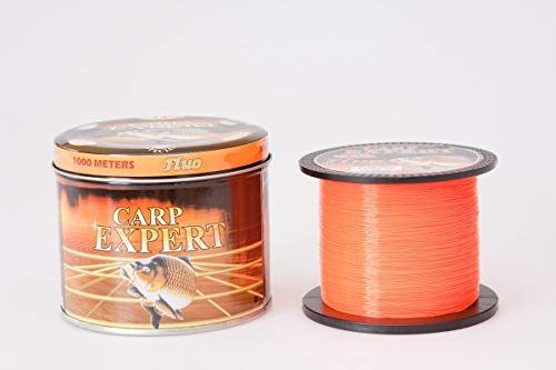 ENERGOFISH LINE CARP EXPERT UV Fluo ORANGE 0,25MM 1000M Angelnschnur, Black, 1 von ENERGOFISH