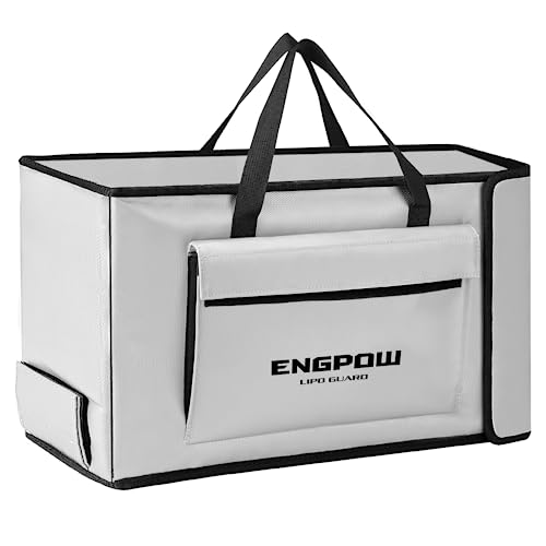 Akku Tasche Ebike Batterie Tasche Feuerfeste bis 2000°F Explosionsgeschützte Lipo Bag kompatibel mit 2 E-Bike Akkus Dick Stoßfester Sichere Batteriebox Aufladung Transport Lagerung 45 x 12 x 25 cm Akku Tasche Ebike Batterie Tasche Feuerfeste bis 2000°F Explosionsgeschützte Lipo Bag kompatibel mit 2 E-Bike Akkus Dick Stoßfester Sichere Batteriebox Aufladung Transport Lagerung 45 x 12 x 25 cm von ENGPOW