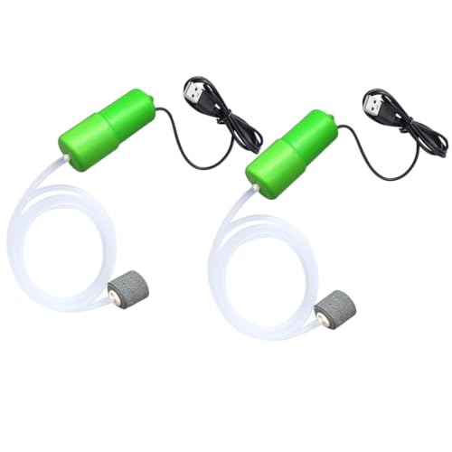 ENJOY-UNIQUE Aquarium Luftpumpe Mini USB Sauerstoffpumpe Aquarium Oxygen Pumpe Aquarium Zubehör Fisch Tank Sauerstoff Belüfter mit Luftstein, 2 Stück ENJOY-UNIQUE Aquarium Luftpumpe Mini USB Sauerstoffpumpe Aquarium Oxygen Pumpe Aquarium Zubehör Fisch Tank Sauerstoff Belüfter mit Luftstein, 2 Stück von ENJOY-UNIQUE