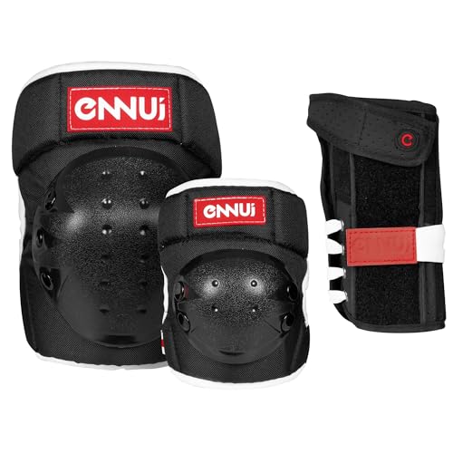 Ennui Schutzausrüstung Park Set, für Inline- und Roller Skating, Skateboarding, CE-geprüft von Ennui