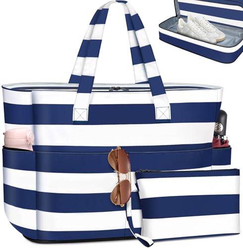 ENONEO Große Strandtasche mit Reißverschluss XXL Familie Strandtasche Damen Groß Shopper Tasche Beach Tote Bag Reisetasche Wasserdicht Badetasche Saunatasche mit Nassfach & Schuhfach,55L ENONEO Große Strandtasche mit Reißverschluss XXL Familie Strandtasche Damen Groß Shopper Tasche Beach Tote Bag Reisetasche Wasserdicht Badetasche Saunatasche mit Nassfach & Schuhfach,55L von ENONEO