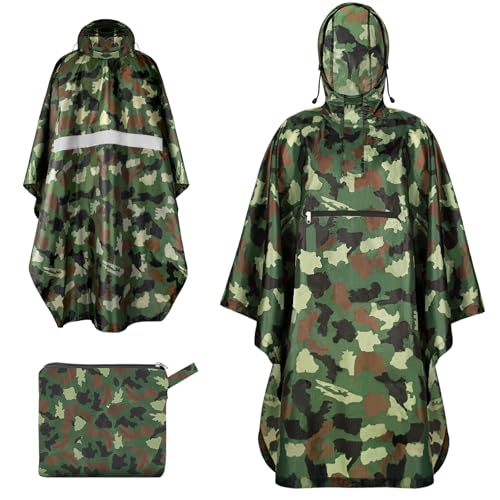 ENONEO Wasserdichter Regenponcho Wiederverwendbar Ripstop Regenponcho Herren Regenjacken Regenschutz Regencape Unisex Regen Poncho Cape Erwachsene Regenmantel für Wandern Angeln ENONEO Wasserdichter Regenponcho Wiederverwendbar Ripstop Regenponcho Herren Regenjacken Regenschutz Regencape Unisex Regen Poncho Cape Erwachsene Regenmantel für Wandern Angeln von ENONEO