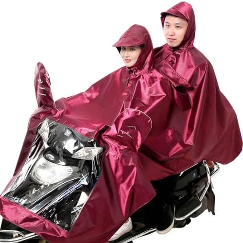 Motorrad Dreirad Regen Mobilitätsroller-Regenmantel, wasserdichter Motorrad-Poncho, Regencape-Mantel for sicheres Fahren, schützt Benutzer und Roller vor Regen, reflektierend, wasserfest, transparent( von ENSDIEPLS