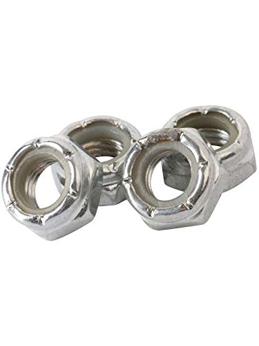 ENUFF Lock Nuts Schrauben, Unisex Erwachsene, Grau (Silber), Einheitsgröße von ENUFF