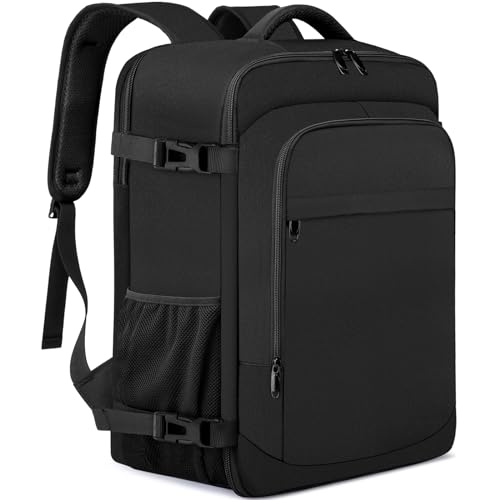 Handgepäck 40x20x25 für Ryanair Handgepäck Rucksack für Flugzeug 20L Klein Reiserucksack Unter Sitz Handgepäck Tasche für Weekender Kurze Tirp 14-Zoll-Laptop Rucksack für Herren und Damen,Schwarz von ENZOSUM