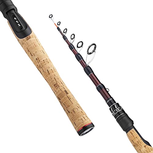 EOW XPEDITE Tragbare Teleskop-Angelruten, Spinning & Casting, 24T Carbon Rohlinge & Solid Carbon Spitze, Korkgriff, Reiserute, Kurze zusammenklappbare Ruten EOW XPEDITE Tragbare Teleskop-Angelruten, Spinning & Casting, 24T Carbon Rohlinge & Solid Carbon Spitze, Korkgriff, Reiserute, Kurze zusammenklappbare Ruten von EOW