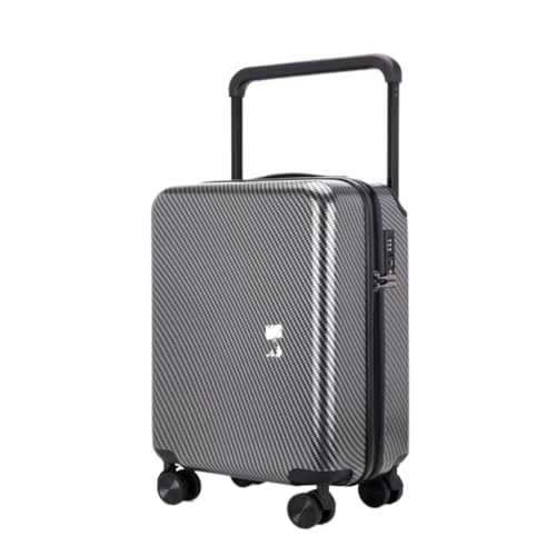 EQHQGGPW Koffer Herren- und Damenkoffer Breiter Trolley-Koffer Reißverschluss 20-Zoll-Passwortkoffer Universal-Rollkoffer Koffer von EQHQGGPW